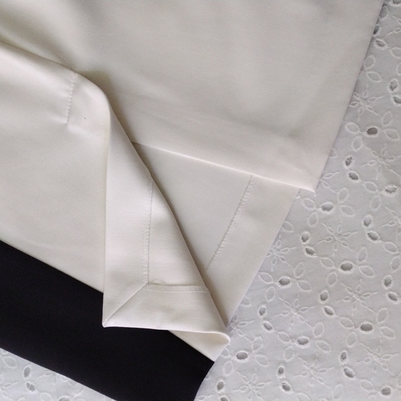 Zara Basic Skirt Black White Color Block - Picture 5 of 6